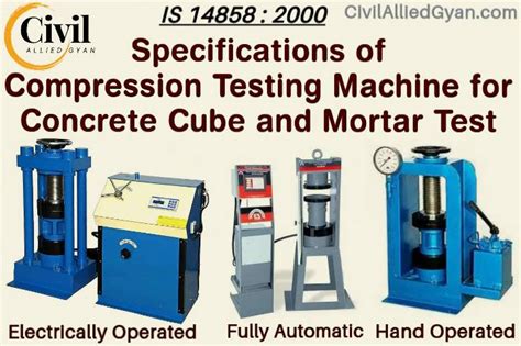 is code for compression testing machine|IS 14858: Requirements for compressio.